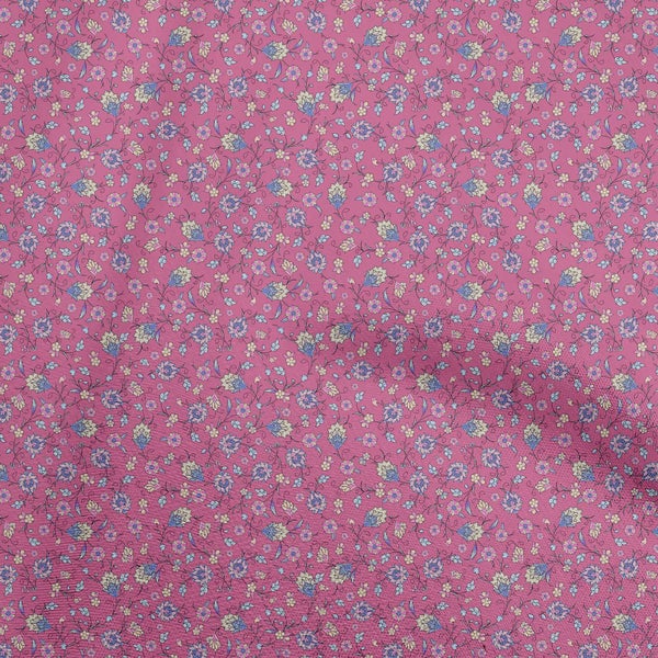 oneOone Velvet Light Pink Fabric Asian Suzani Diy Clothing Quilting Fabric Carousel 1