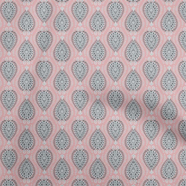 oneOone Velvet Light Pink Fabric Asian Suzani Craft Projects Decor Fabric Carousel 1