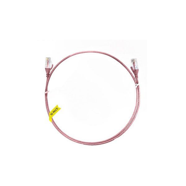 10Pcs Cat 6 Ultra Thin Lszh Ethernet Network Cable Pink Carousel 2