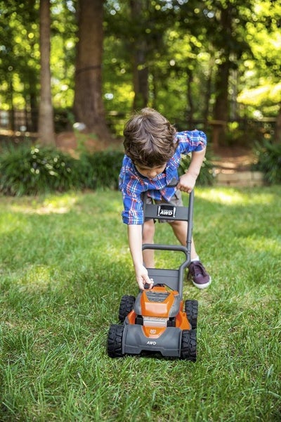 Husqvarna Lawn Mower with Real Engine Noise & Lights Carousel 3
