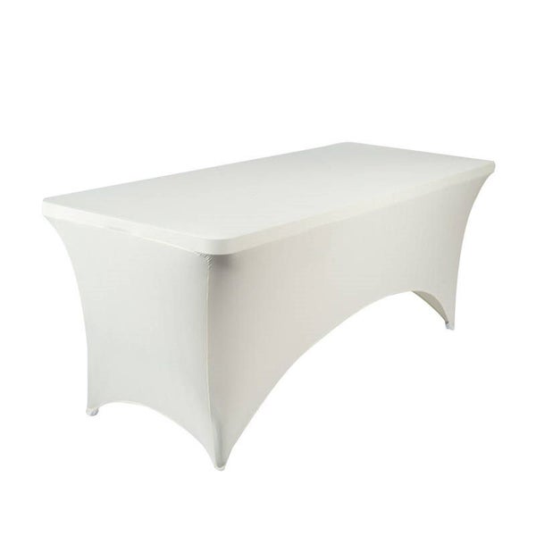 Fitted Stretch Tablecloth Banquet Events Decoration-White Carousel 1