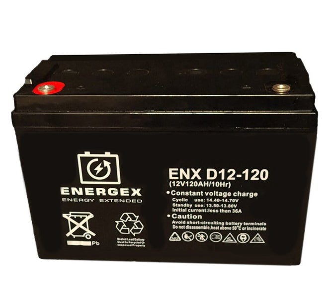 Energex Deep Cycle 12v 120 Amp Hour Battery Carousel 1