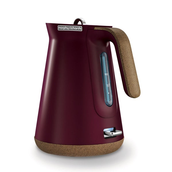 Morphy Richards 1.5L Aspect Kettle - Maroon with Cork-Effect Trim Carousel 1