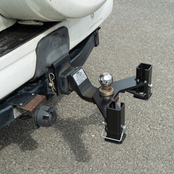 A Frame Twin Pole 4 Bike Tow Ball Car Rack Carrier Carousel 9