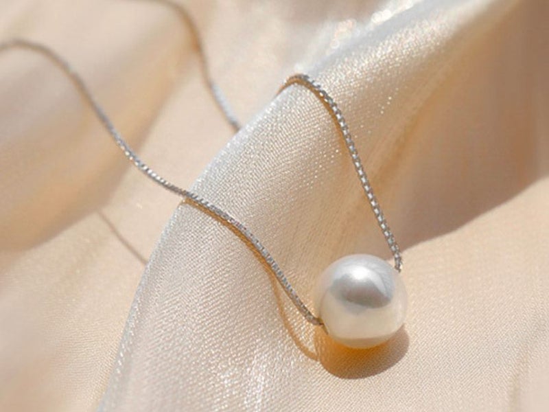 New Elegant Pearl Necklace S925 Sterling Silver Chain on Afterpay Carousel 1
