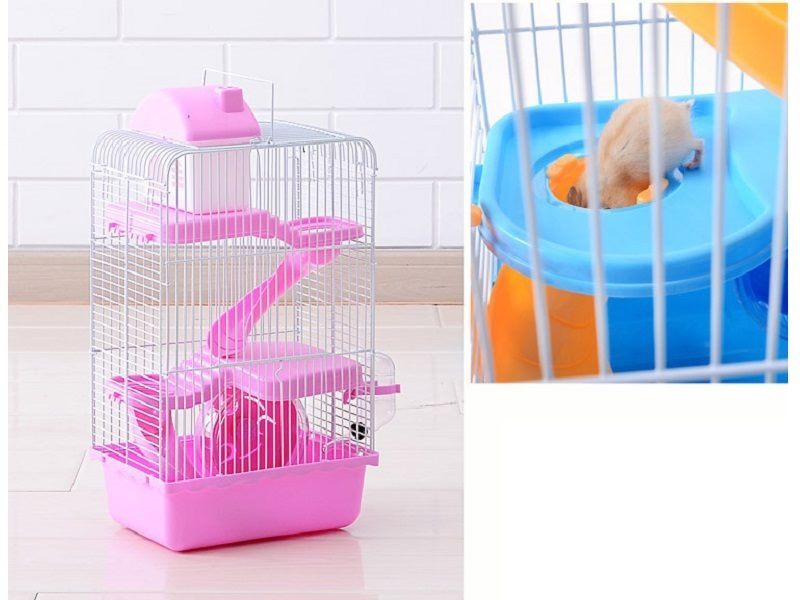 3 Tiers Gorgeous Hamster Mouse Cage pet toy Storey Fantasia Cage Castle Carousel 1