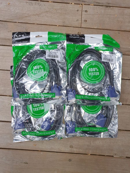 3 Meters VGA 15 Pin Male-Male Mining Rig Computer Monitor Cable Wire Plug Cord Carousel 1