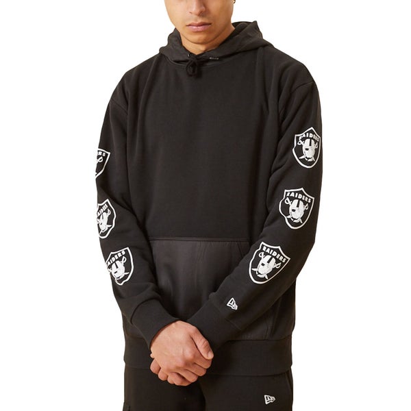 New Era Mens Las Vegas Raiders MLB Hoodie Hoodie - Black Carousel 1
