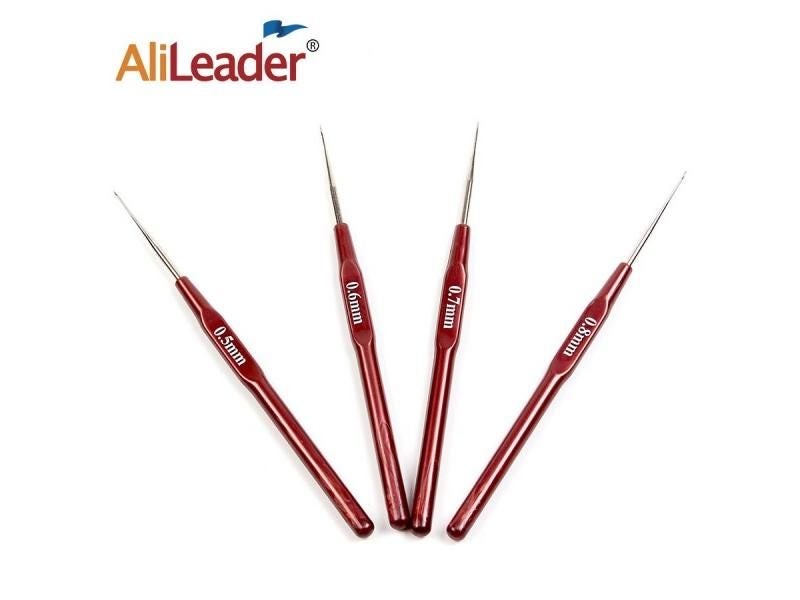 4PCS Crochet Hooks For Dreadlocks Plastic Soft Handles Crochet Hook Weave Carousel 1