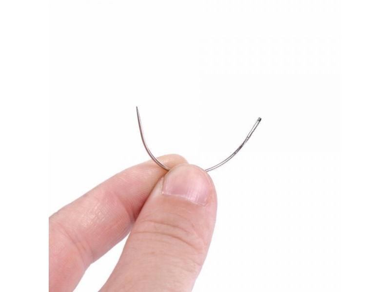 12Pcs C Style 6CM Needle For Brazilian Hair Weft Extension Sewing Tools Carousel 1