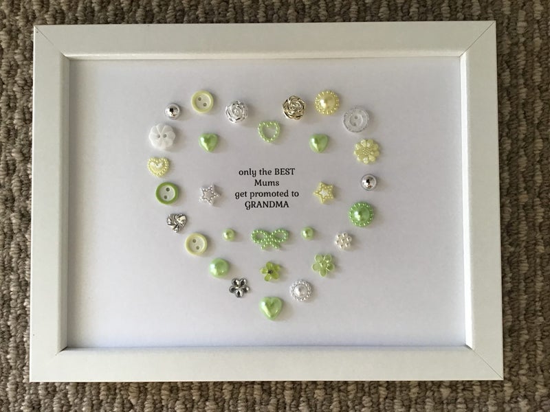 Beautiful handmade framed gift for a grandmother, maybe for Mother’s Day Carousel 2