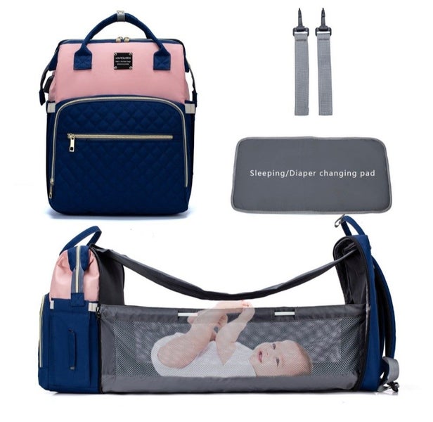 Baby Bag / Nappy Bag / Diaper Bag with folding Crib Carousel 2