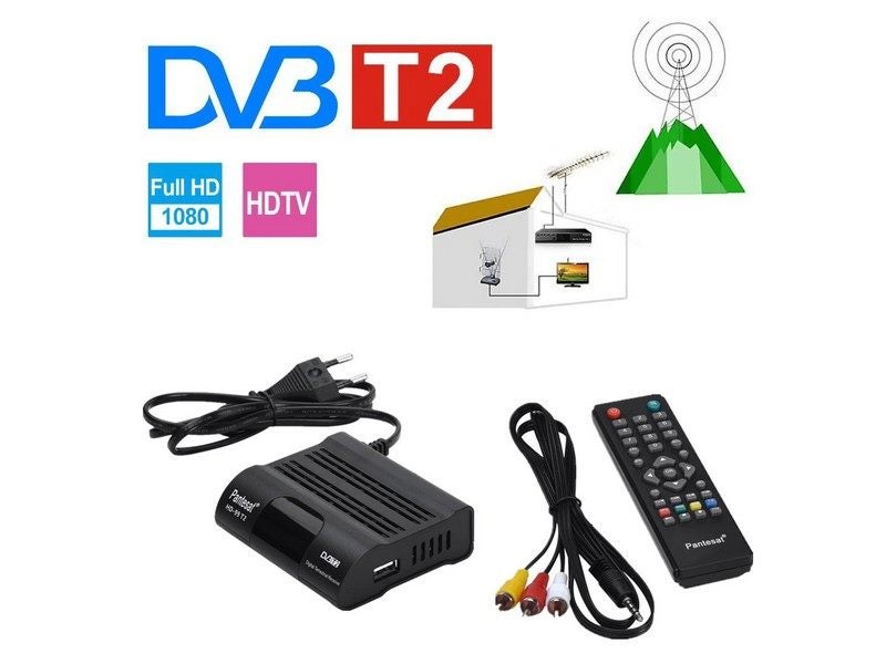 DVB T2 Terrestrial Digital TV Receiver Decoder Satellite TV Youtube Set Top Box Carousel 1