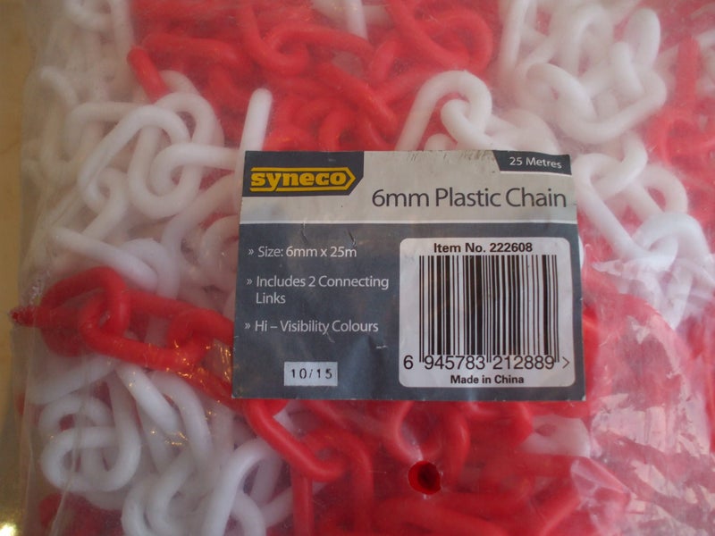 99% OFF New Plastic Chain 6mm X 25 Meter (Includes two Connecting Links) Only 8 Carousel 3