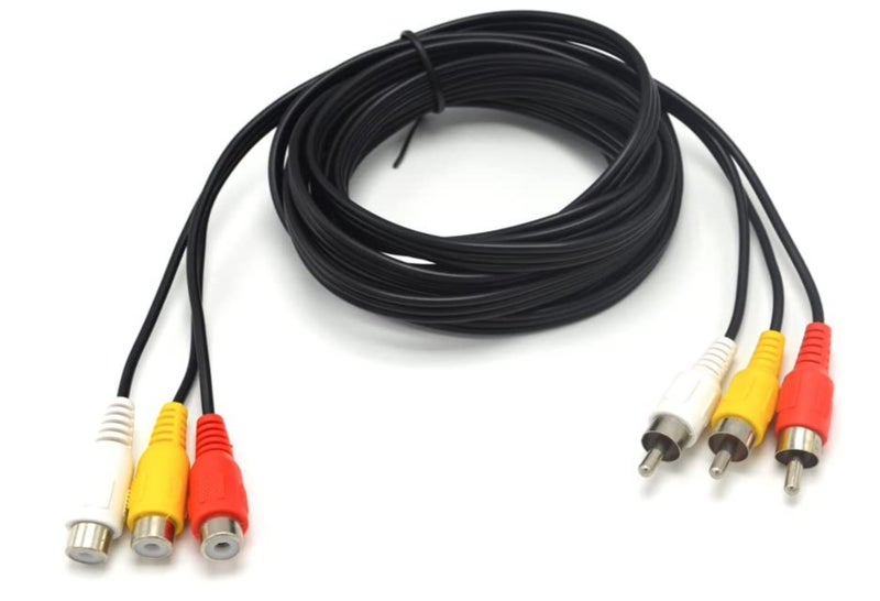 3m Male to Female Audio Composite Extension Video Cable DVD Carousel 2