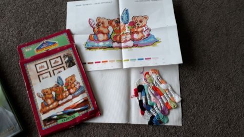 Cross Stitch Set - Teddies Carousel 1