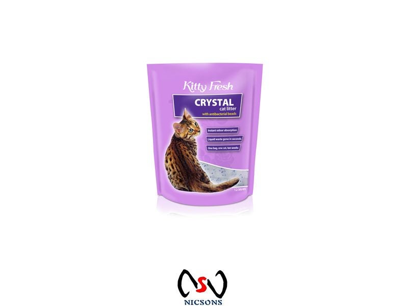 Cat Litter Kitty Fresh Crystal 12L Carousel 1