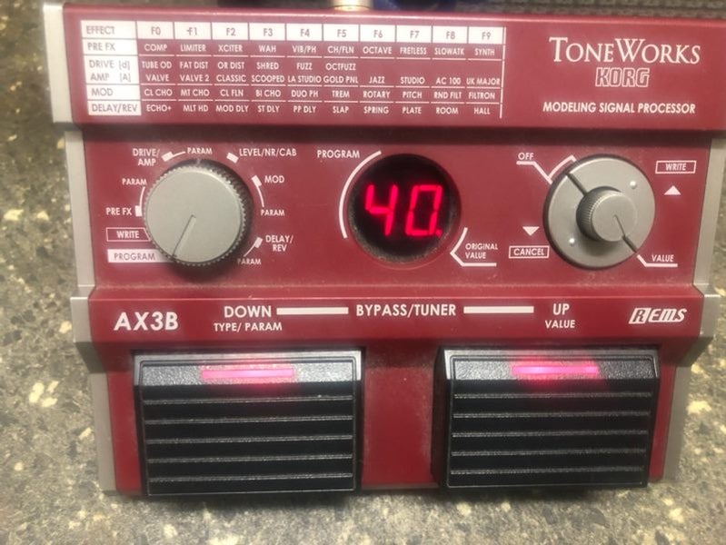 ****TONEWORKS KORG AX3B MULTI EFFECTS PADDLE**** Carousel 1