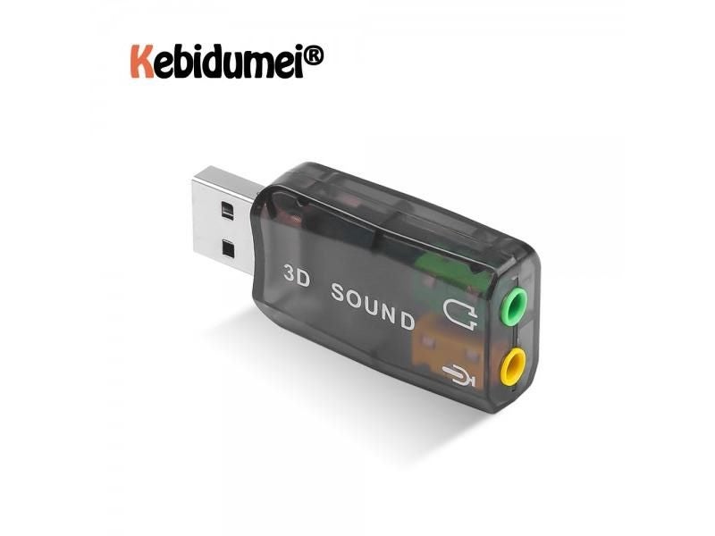 Portable USB To 3.5mm Headphone Jack Stereo Adapter For Laptop Carousel 2