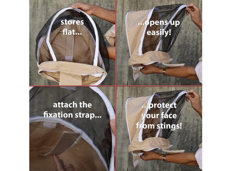 Full Body Beekeeping Suit Hooded Veil Bee Farm Clothing XXL (OVER STOCKED) Carousel 12