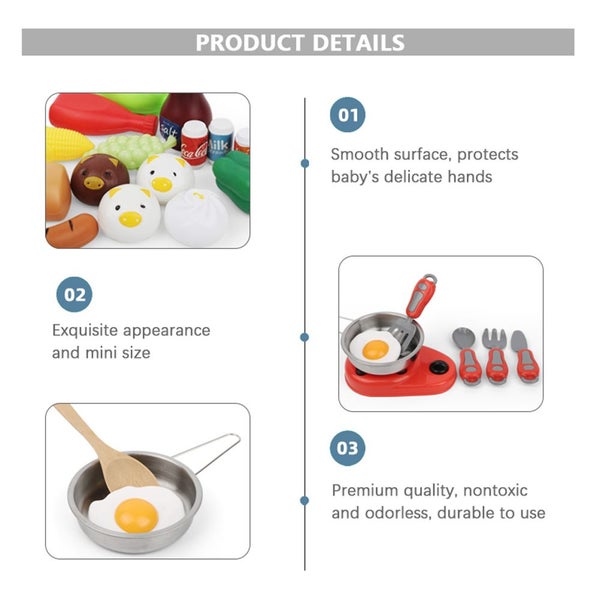 Pretend Play Kitchen Set Educational Gift For Kids Carousel 2