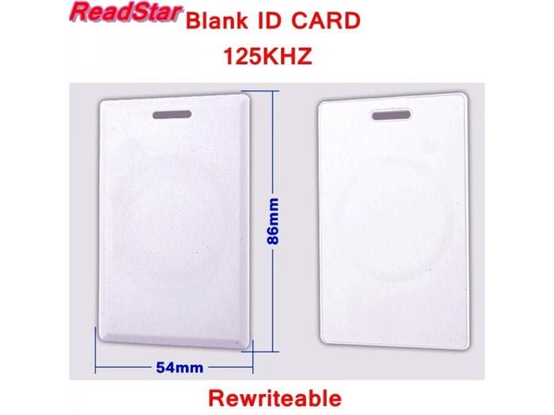 10PCS/LOT Rewriteable ID Blank Card EM4XX ID Blank Card 125KHZ Entrance Guard / Carousel 2