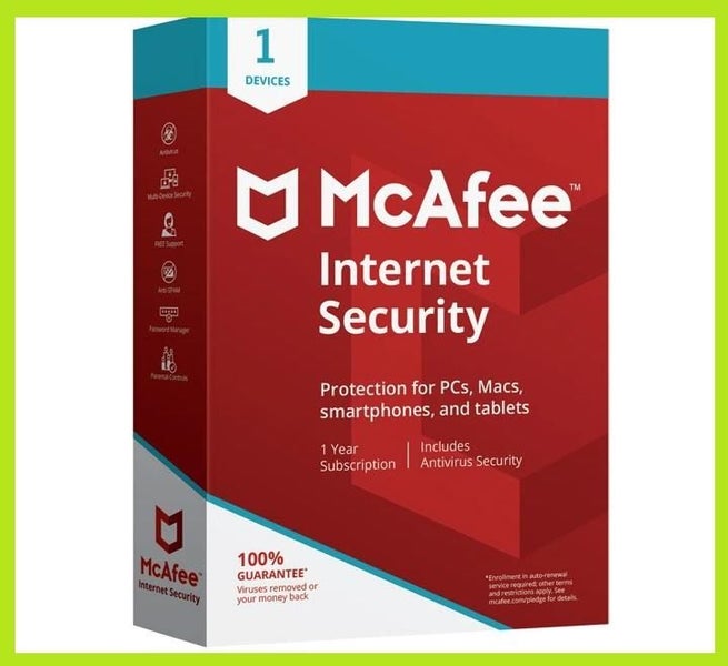 McAfee Internet Security - 1 Device 1 Year Carousel 1