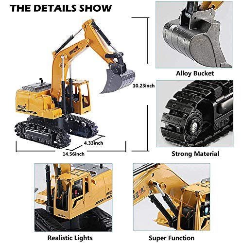 Kids Remote Control Excavator Toy Carousel 2