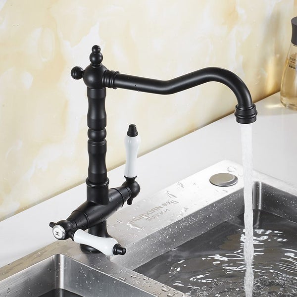 Kitchen Taps Faucets Retro Mixer Brass Mixer Taps Mixer Taps Black Carousel 1