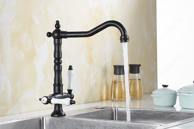 Kitchen Taps Faucets Retro Mixer Brass Mixer Taps Mixer Taps Black Carousel 14