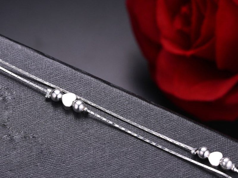 Anklet / Fashion Heart Anklet Bracelet Women Anklet Foot Jewels Chain Carousel 2