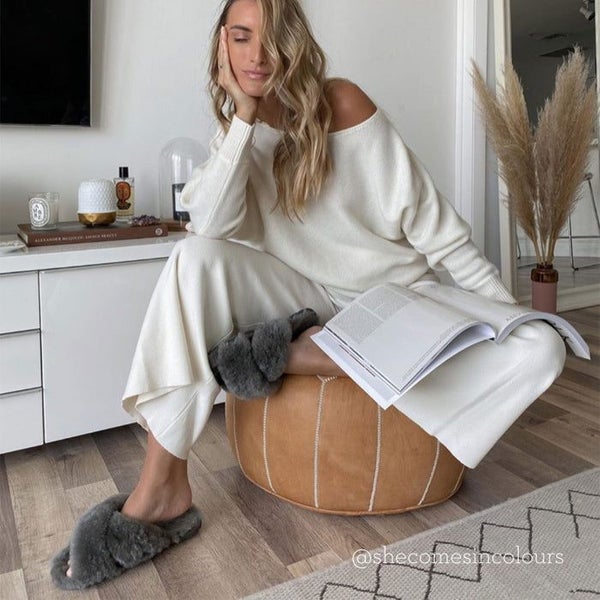 EMU Women's Mayberry Charcoal Grey Scuff Slipper Carousel 2