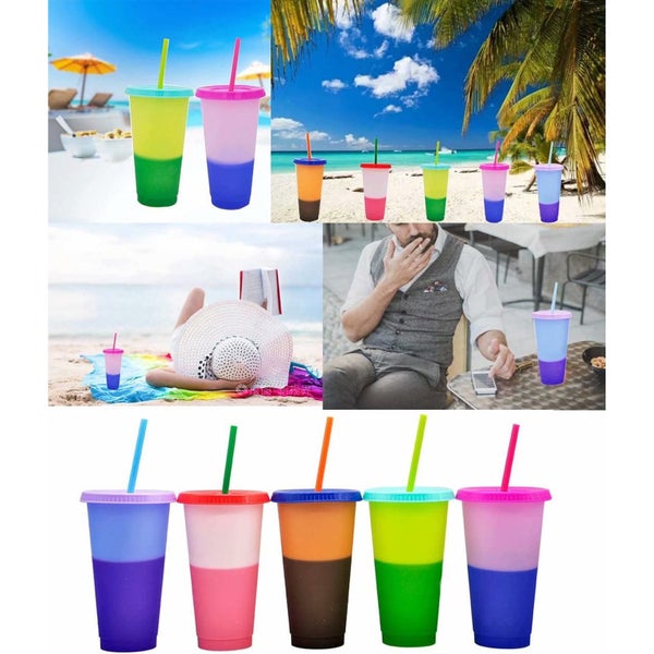 Creative Water Cup PP Material Temperature Sensitive Plastic Color Cup Carousel 1