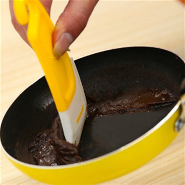 Non-Stick Oil Pot Pan Scraper Brush Carousel 1