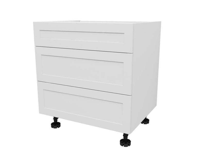 Kitchen Cabinet, Flat Pack, 3 Drawer Cabinet 600mm, SHAKER STYLE, great quality Carousel 2