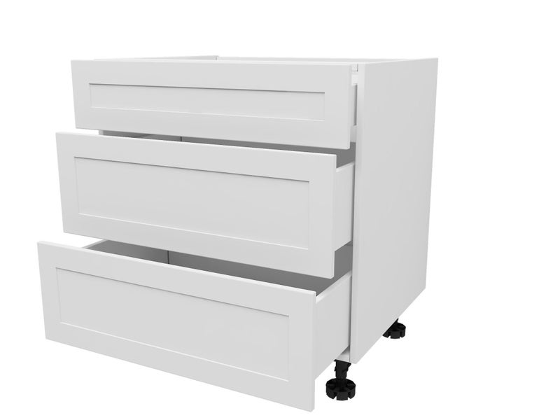 Kitchen Cabinet, Flat Pack, 3 Drawer Cabinet 600mm, SHAKER STYLE, great quality Carousel 1