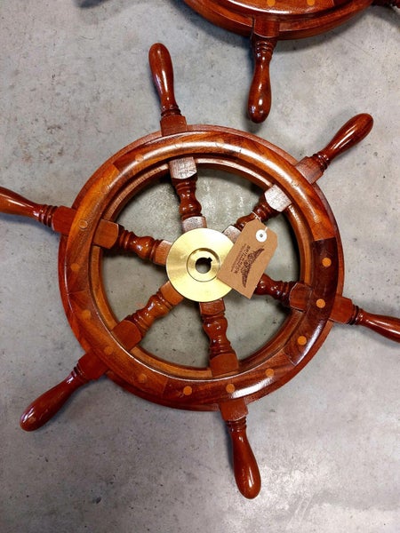 Small Wooden Ship Wheel [17845] Carousel 1