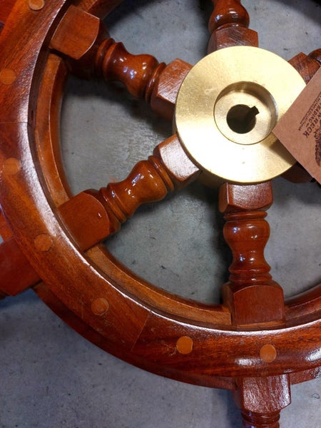 Small Wooden Ship Wheel [17845] Carousel 2