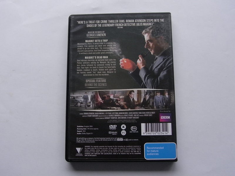 Maigret (BBC Crime Thriller - Rowan Atkinson) Season 1. 1 Discs As New Carousel 3