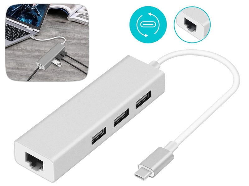 USB C To USB 2.0 RJ45 Ethernet Carousel 1