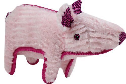 RUFF PLAY DOG TOY PLUSH TUFF SQEAKER PIG Carousel 1