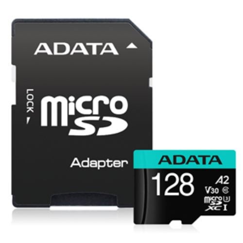 ADATA Premier Pro microSDXC UHS-I U3 A2 V30 Card with Adapter128GB Carousel 1