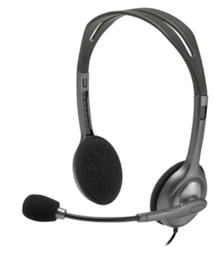 Logitech H110 Stereo Headset with Noise-Cancelling Microphone Carousel 1