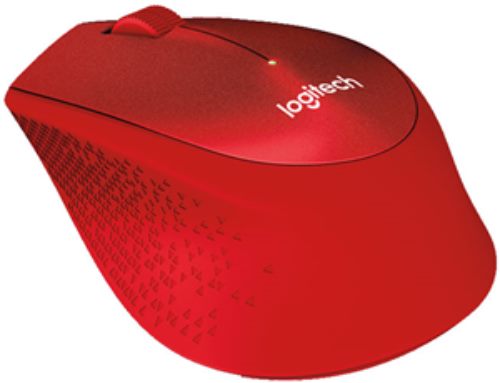 Logitech M331 Silent Plus USB Wireless Red Carousel 1