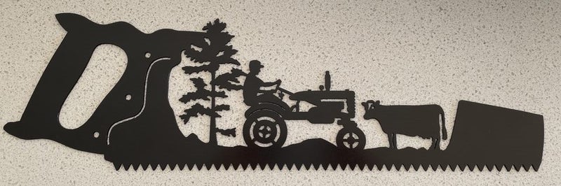 Tractor Cow Farm Hand Saw Carousel 1