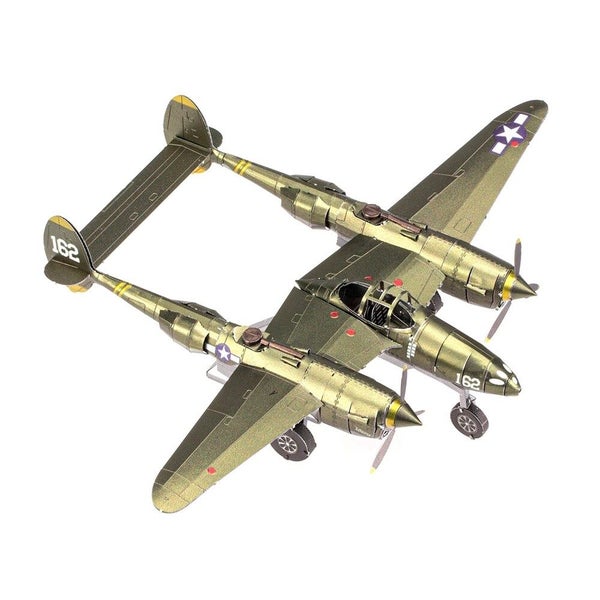 Metal Earth - 3D Metal Model Kit - ICONX P-38 Lightning Carousel 1