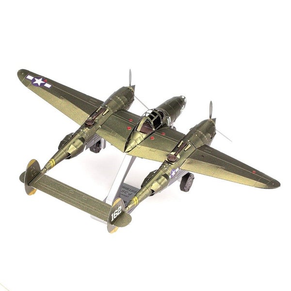 Metal Earth - 3D Metal Model Kit - ICONX P-38 Lightning Carousel 2