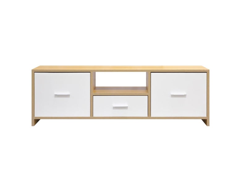Fawn Contemporary Entertainment Unit with Cabinets Carousel 1