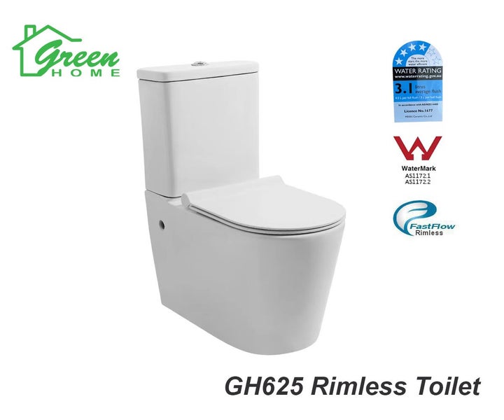 GH-625 Rimless Toilet-Full Back To Wall Carousel 1