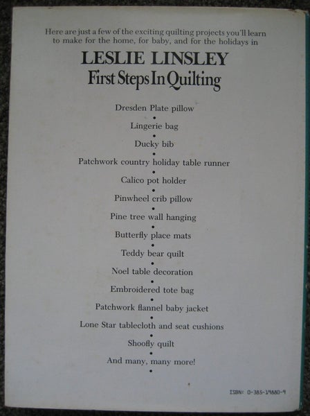 FIRST STEPS IN QUILTING 25 Patterns Designs Instructions Carousel 11